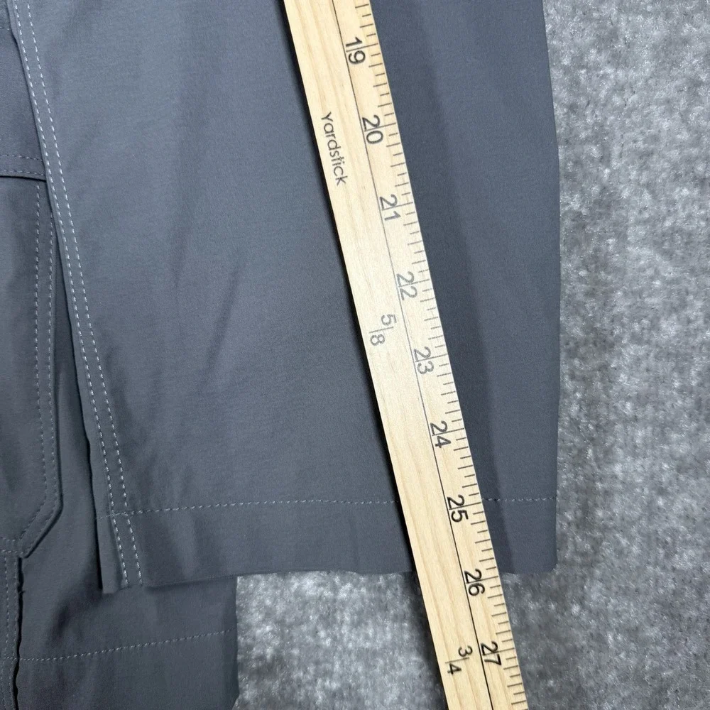 Eddie Bauer‎ Blazer Men's 46 Gray Nylon Spandex Performance Stretch 3 Button